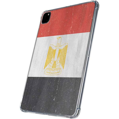 Egyptian Flag Distressed iPad Pro 11in (2024) Clear Case